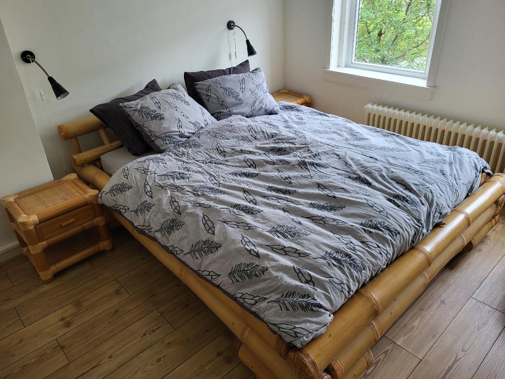 Bijzonder bamboebed, Overige materialen, Natuurlijk, duurzaam, tijdloos, Beige, Tweepersoons