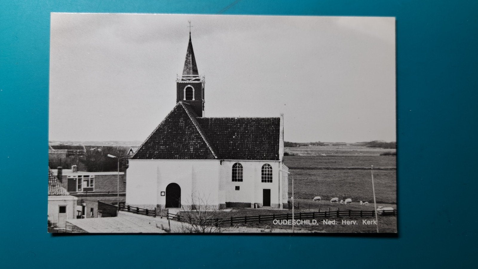 Oudeschild kerk texel, Ophalen of Verzenden, 1960 tot 1980, Ongelopen, Waddeneilanden