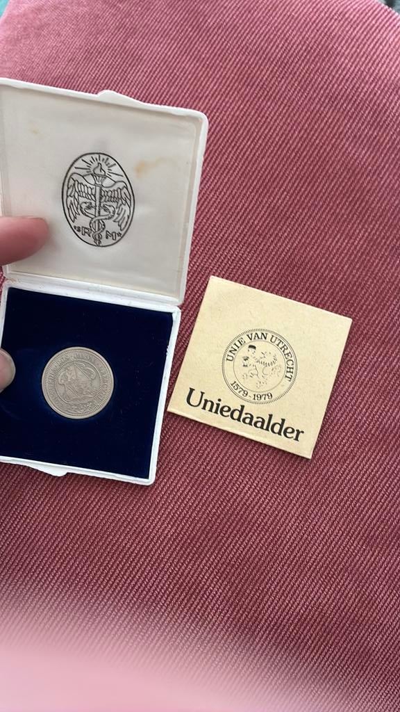 Unie van Utrecht uniedaalder 1979, Ophalen of Verzenden, Overige materialen