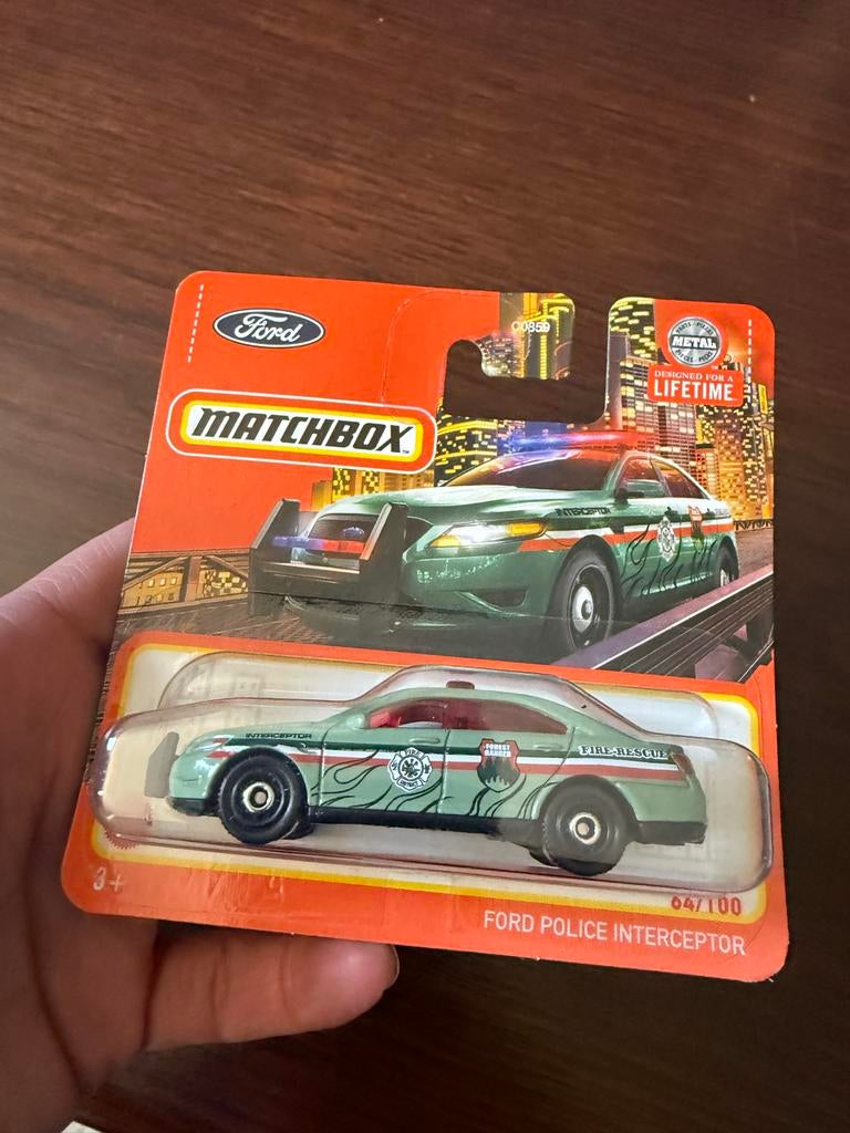 Matchbox Ford Police Interceptor, Ophalen, Nieuw