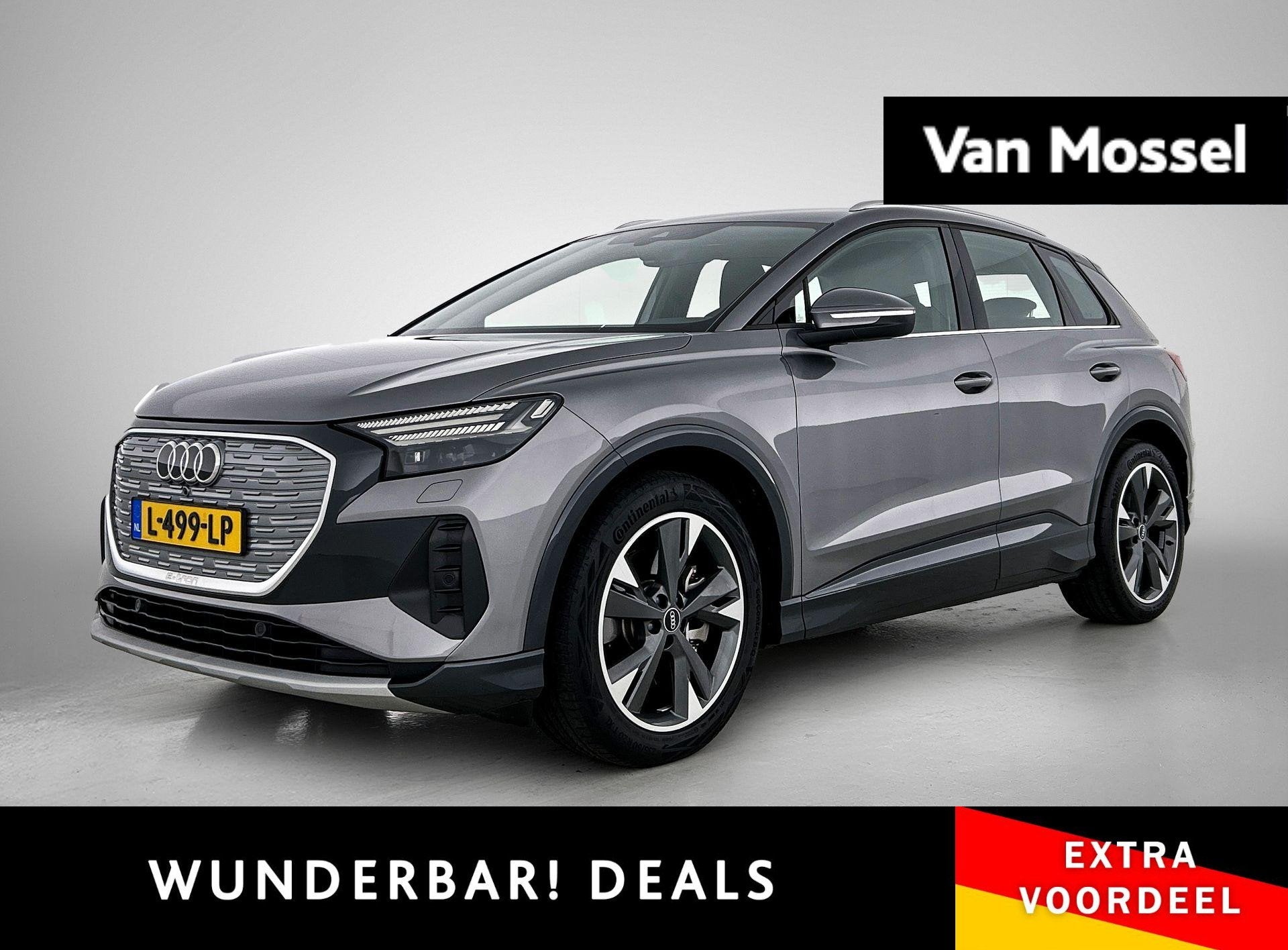 Audi Q4 e-tron 40 Launch edition Advanced 77 kWh, Auto's, Audi, Automaat, 12 maanden, Gebruikt, Zwart