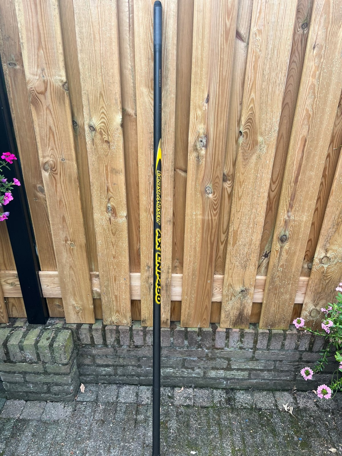 Shimano Beastmaster AX LNP 450 schepnetsteel 4.50 M, Watersport en Boten, Ophalen of Verzenden, Zo goed als nieuw, Werphengel