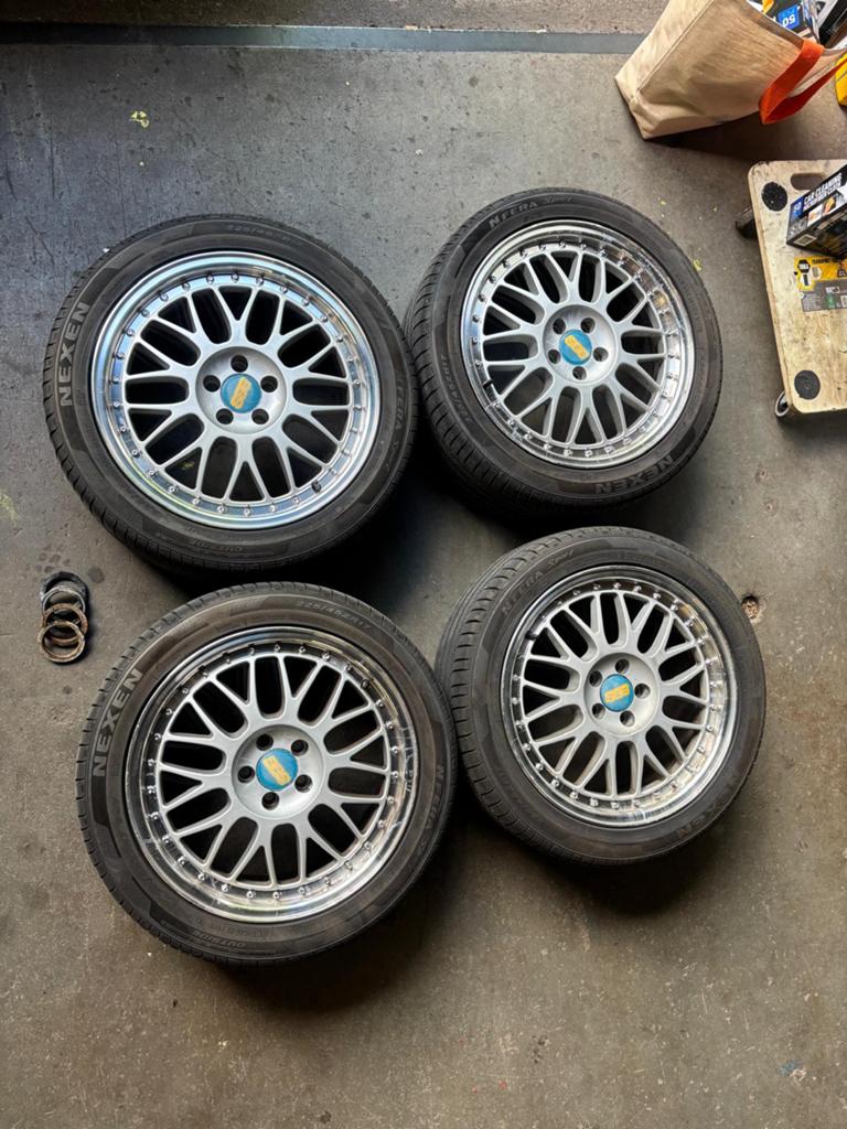 BBS 5x100 17 inch wielen te koop (57.1 - ET 38), Auto-onderdelen, Banden en Velgen, Ophalen, 17 inch, Zomerbanden, 225 mm