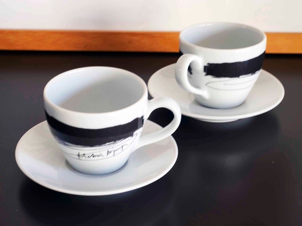 Espressokop en schotelset | Susan Pryke Design | Ikea 365+, Huis en Inrichting, IKEA, Ophalen of Verzenden, Zo goed als nieuw