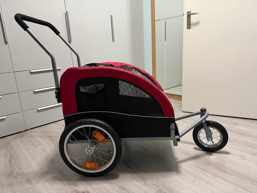 Trixie Fietskar Medium, Dieren en Toebehoren, Trixie, Ophalen, Zo goed als nieuw, Hondenfietskar