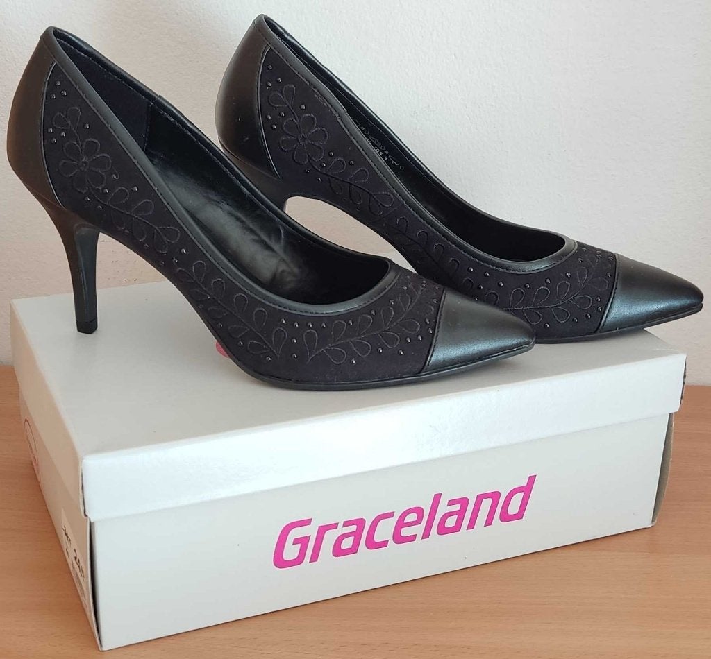 Graceland Dames hakken pumps maat 41, Ophalen of Verzenden, Zo goed als nieuw, Zwart