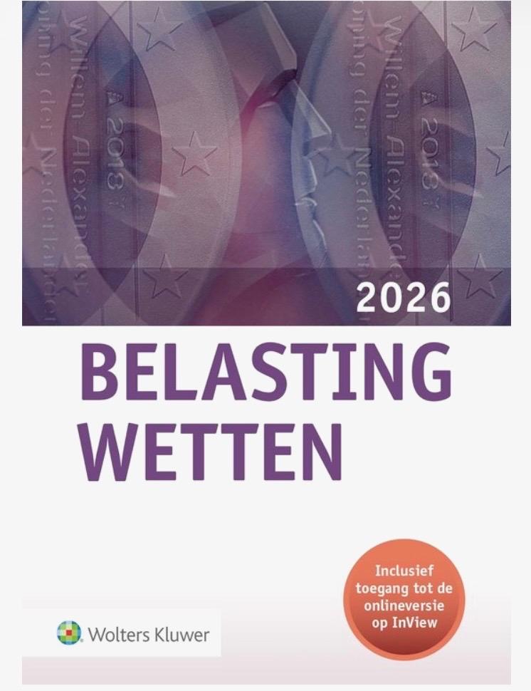 NIEUW Belastingwetten 2026 - Wolters Kluwer, Ophalen of Verzenden, Nieuw