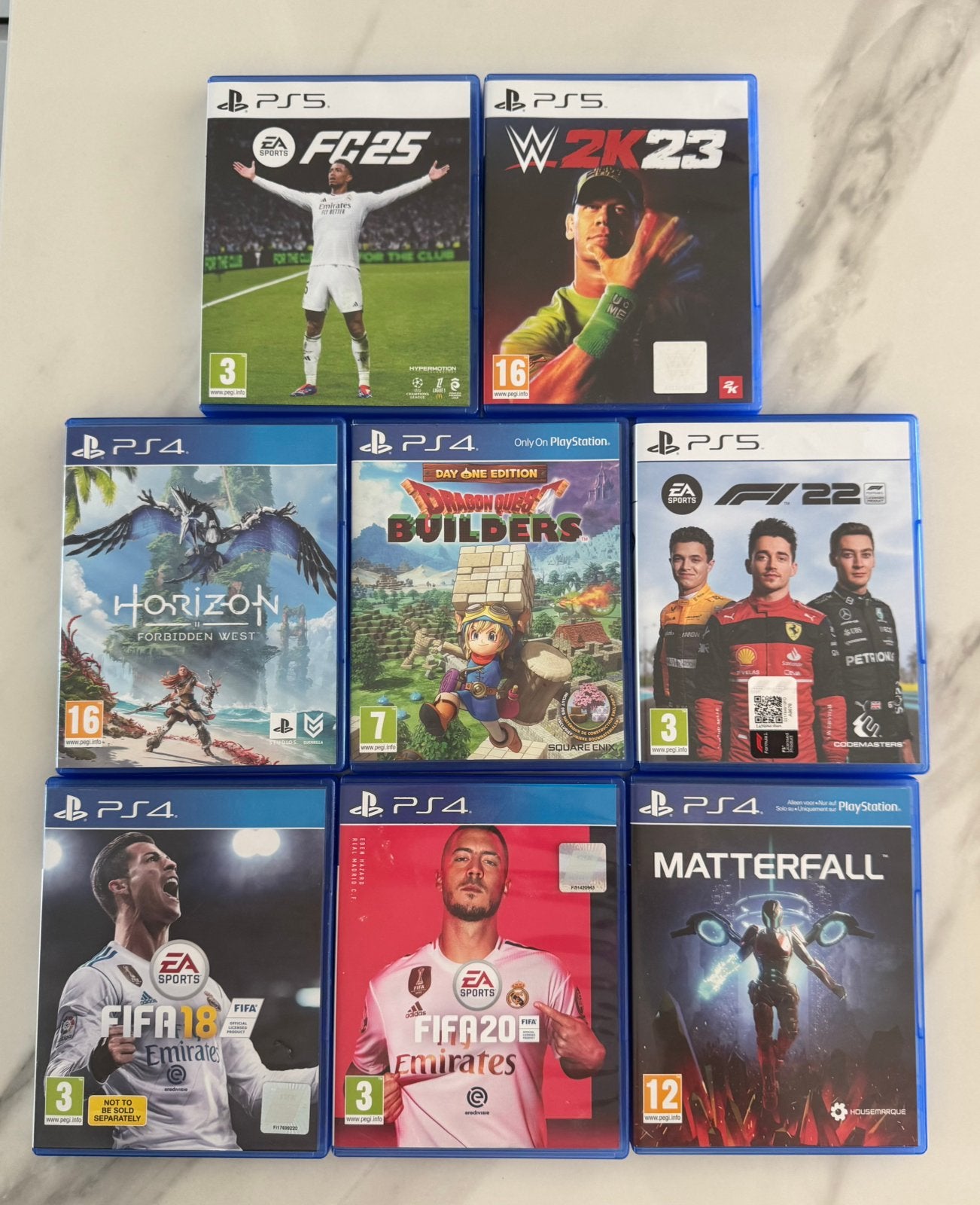 8 originele PS4 en PS5 spellen, 1 speler, Ophalen of Verzenden, Zo goed als nieuw, Vanaf 3 jaar