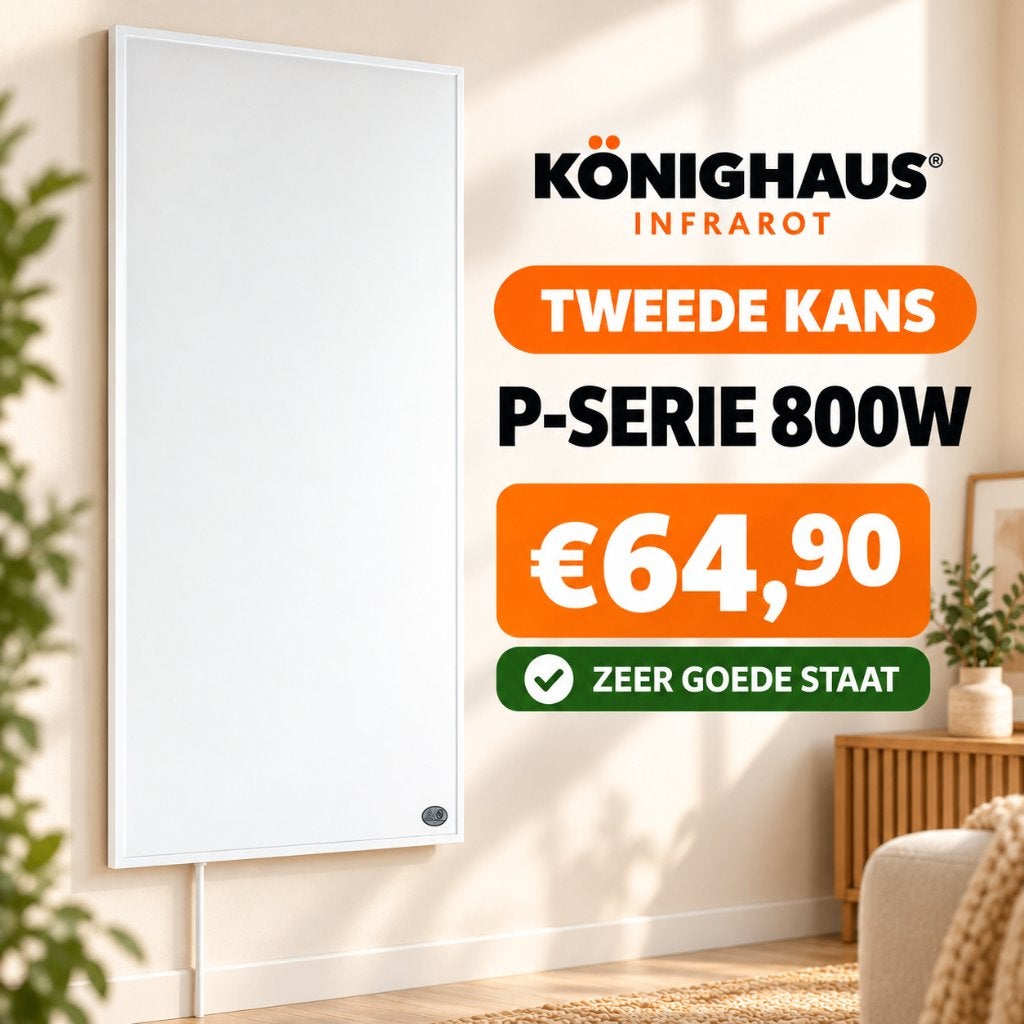 Könighaus infraroodpaneel 800W | Tweede Kans, Ophalen, Radiator, Zo goed als nieuw, 60 tot 150 cm