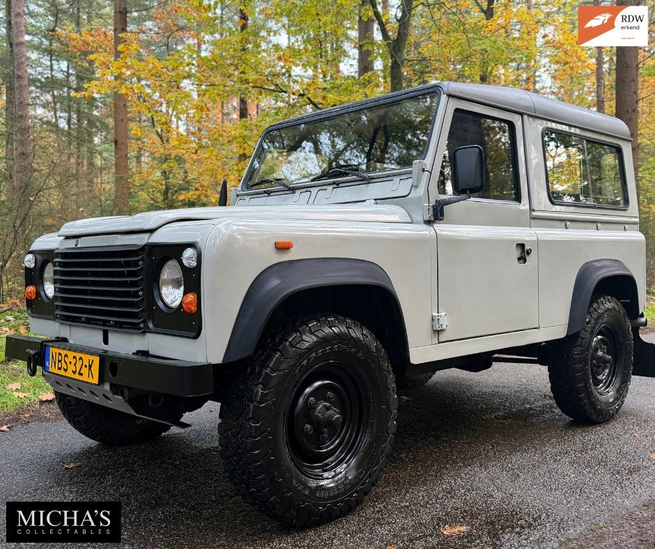 Land Rover Defender 1986 *BELASTINGVRIJ* Ninety 90, 2500 cc, Zwart, 4 cilinders, Beige