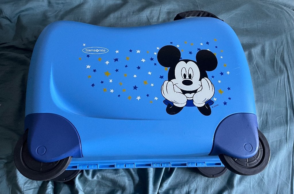 Kinderkoffers samsonite mickey, Ophalen, Gebruikt, Hard kunststof, Minder dan 50 cm