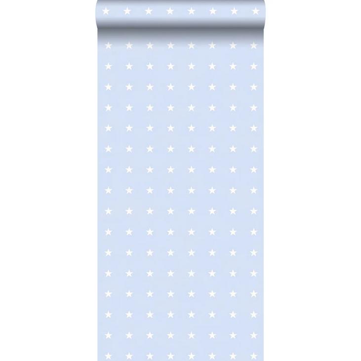 Sterretjes behang Esta lichtblauw, Ophalen of Verzenden, Minder dan 10 m², Blauw