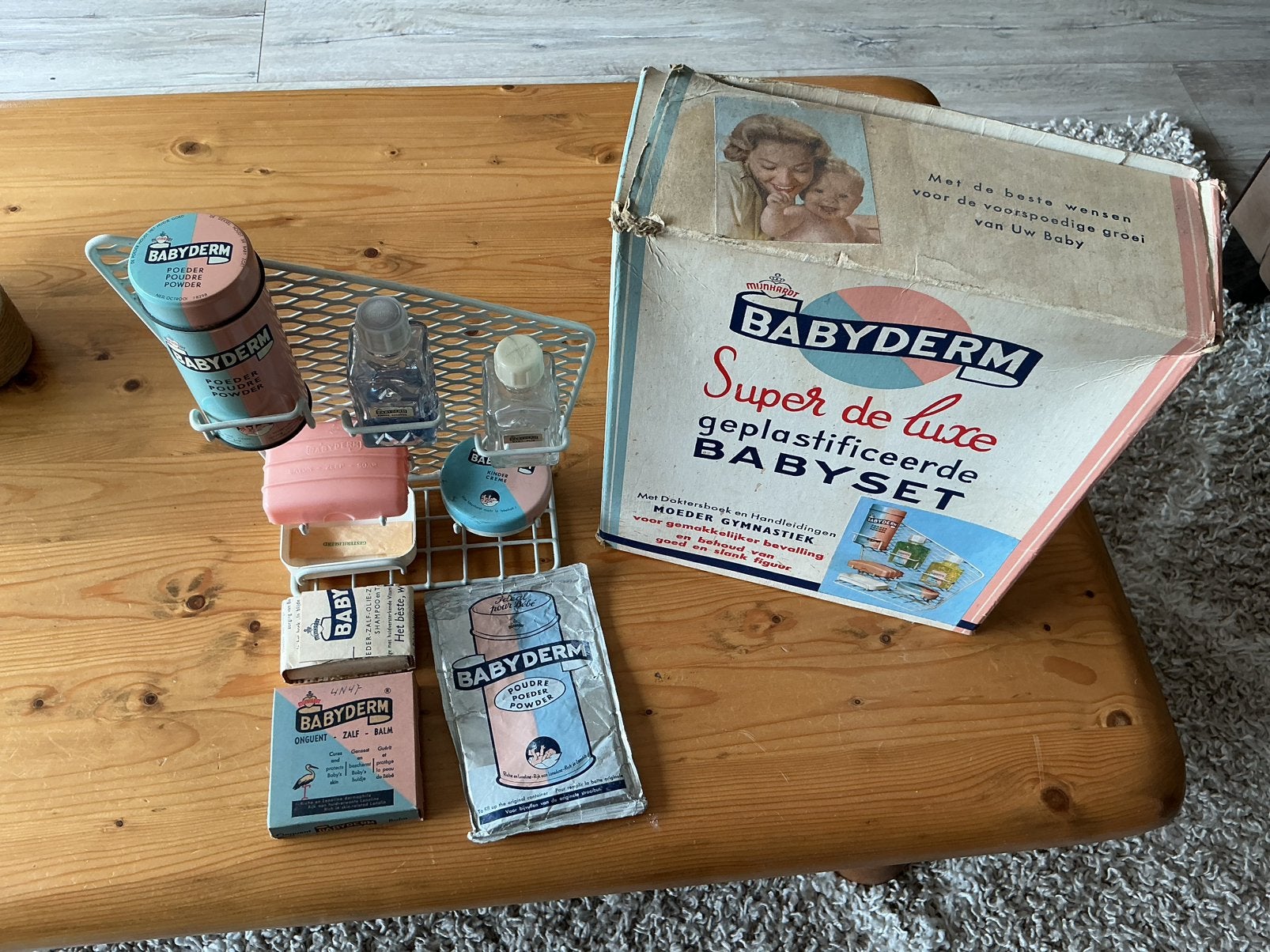 Babyderm rekje met doos, Verzamelen, Ophalen of Verzenden, Zo goed als nieuw, Verpakking