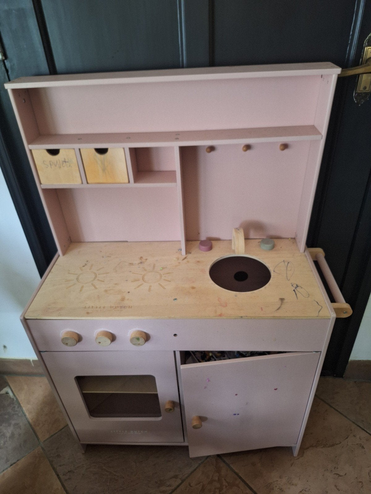 Roze Speelkeuken voor Kinderen - Little Dutch Stijl, Ophalen, Gebruikt, Jongen of Meisje