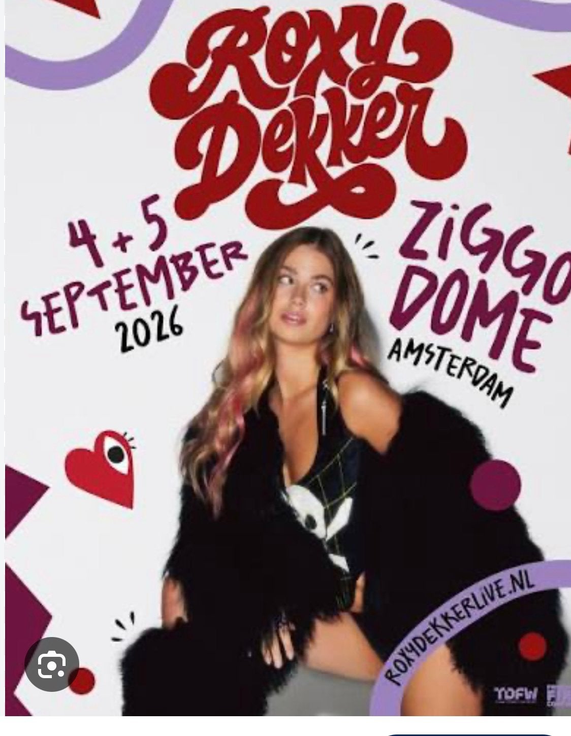 2 tickets Roxy Dekker 5 sep 20.30, Drie personen of meer, Maart