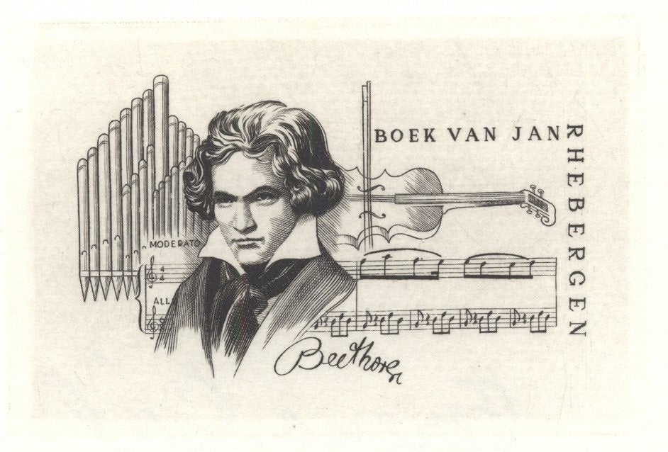 0107 Ex Libris Hongarije : Ferenc Gaál, z.j., Antiek en Kunst, Verzenden, Ex libris