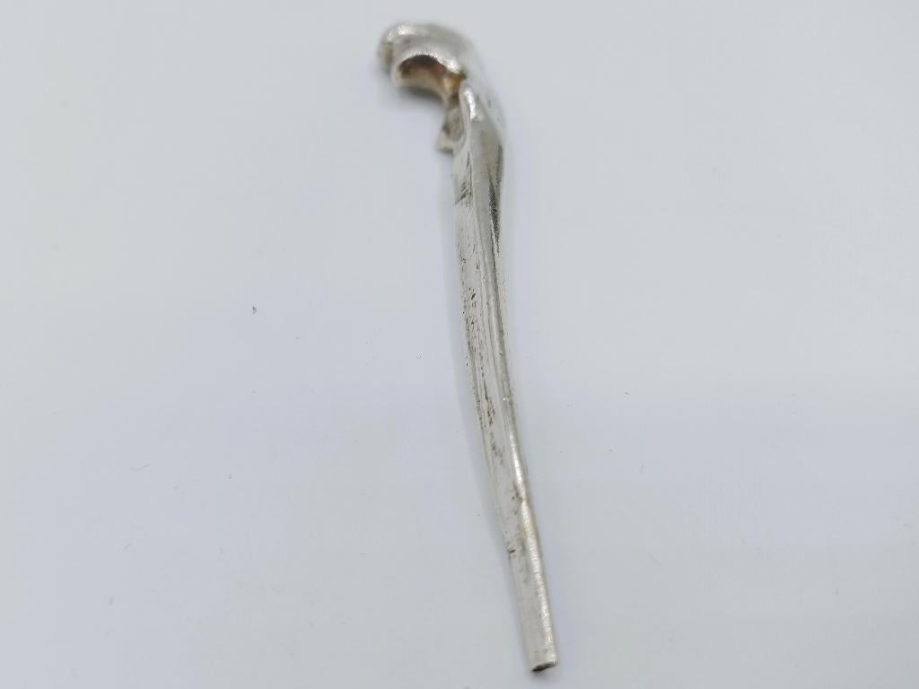 Zilveren pijpenwroeter, hazesprong, L.T. Spannenburg, Joure, Verzenden, Zilver