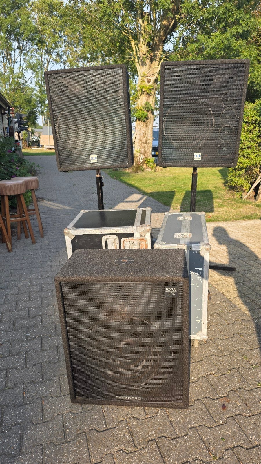 Complete PA-set: Mengpaneel, versterker, speakers en meer, Ophalen, Gebruikt