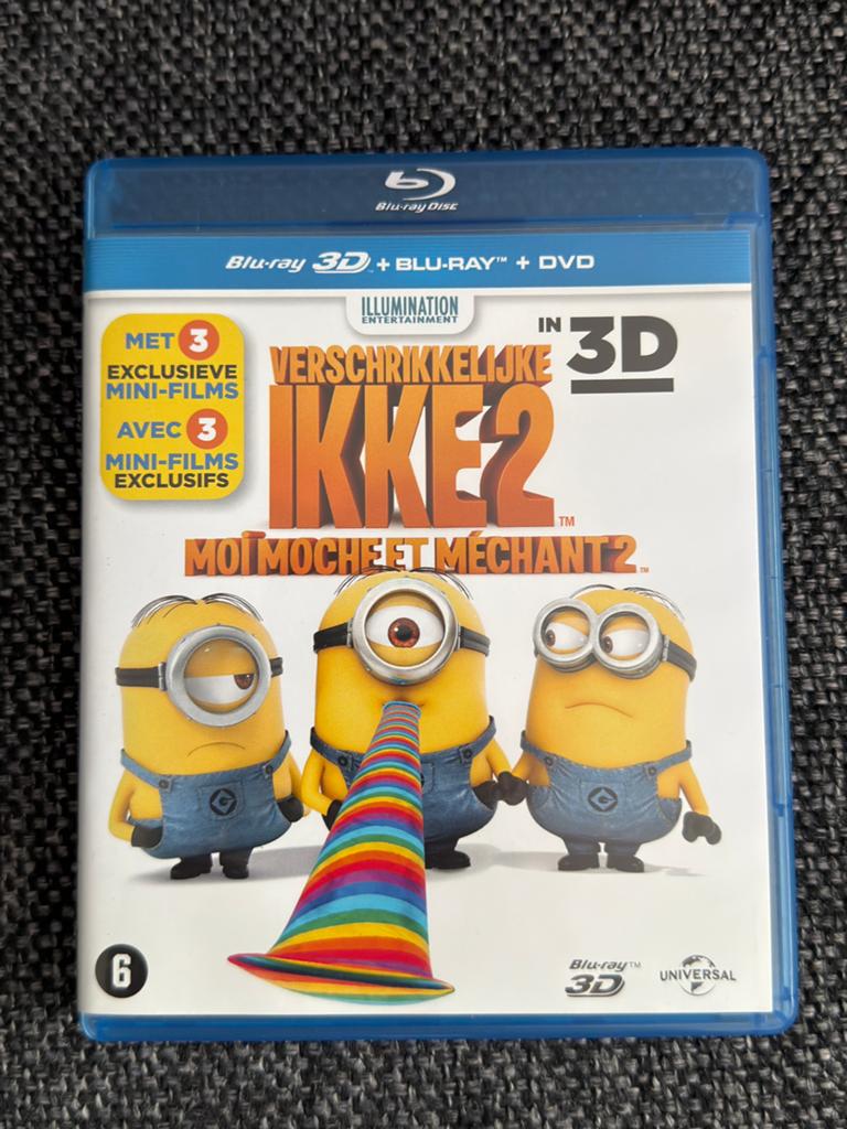 Verschrikkelijke Ikke 2 (Despicable Me 2) Blu-ray 3D + Blu-r, Cd's en Dvd's, Blu-ray, Ophalen of Verzenden, Zo goed als nieuw