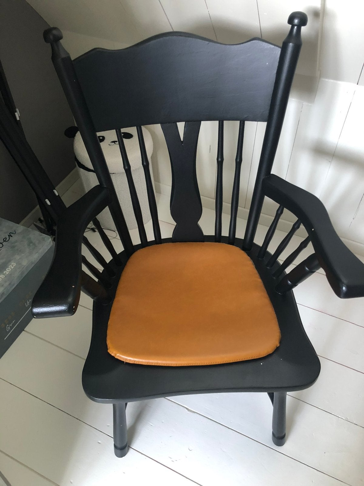 Leuke grote stoel!, Zwart, Ophalen of Verzenden, Zo goed als nieuw, Eén