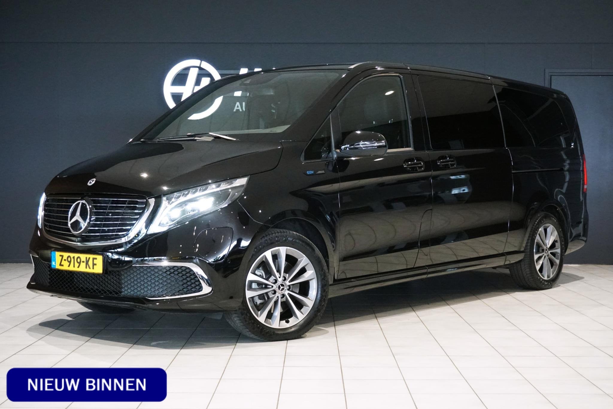 Mercedes-Benz EQV 300 L3 90 kWh 6-pers lounge + LUCHTVERING, Auto's, Gebruikt, Overige modellen, Overige carrosserieën, Leder