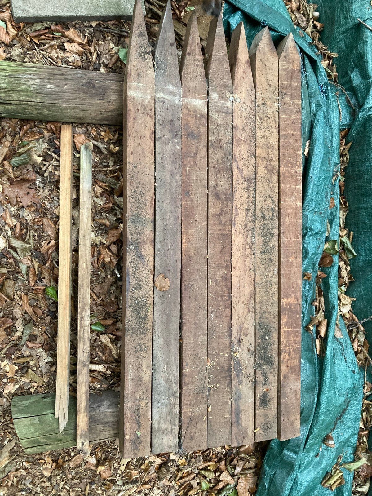 Hardhouten paaltjes, Ophalen, Palen, Nieuw, Hardhout