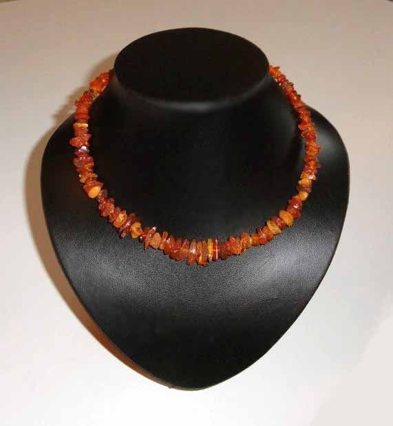 Ketting Barnsteen Amber 585 gouden slotje, Sieraden, Tassen en Uiterlijk, Antieke sieraden, Verzenden, Goud, Ketting