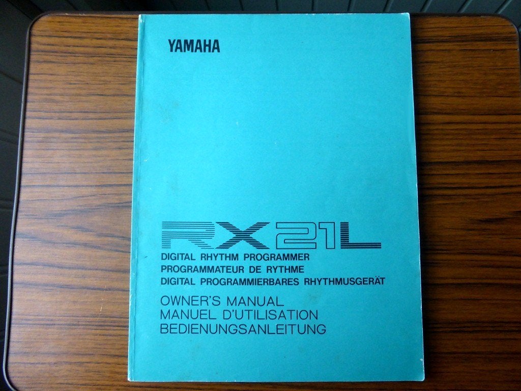 YAMAHA RX21L rhythm programmer - Owners manual, Muziek en Instrumenten, Instrumenten | Toebehoren, Zo goed als nieuw, Drumcomputer