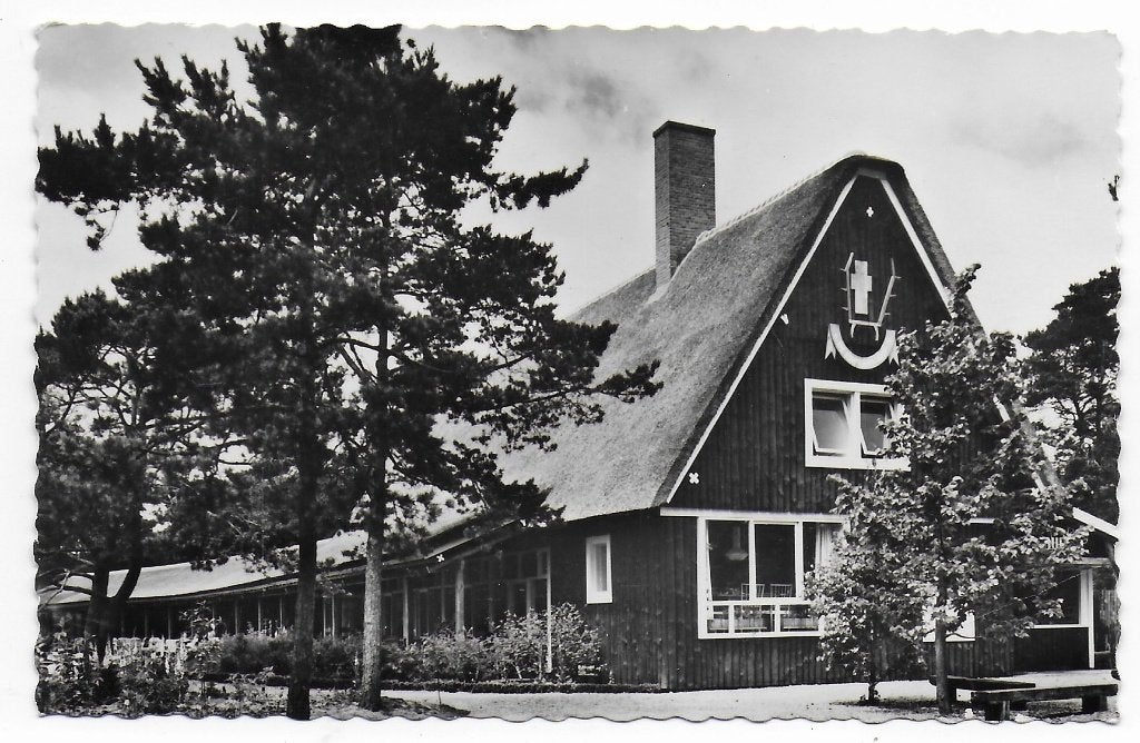 Hoge veluwe Theehuis ongelopen ansichtkaart ( B7640 ), Verzamelen, Ophalen of Verzenden, 1960 tot 1980, Ongelopen, Gelderland