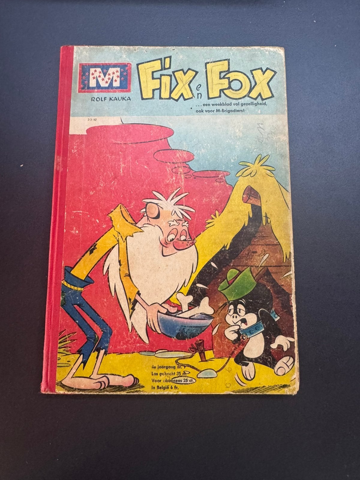 Hard cover Fix en Fox (3/3/1962) M Brigade!, Europa, Ophalen of Verzenden, Gelezen, Eén comic