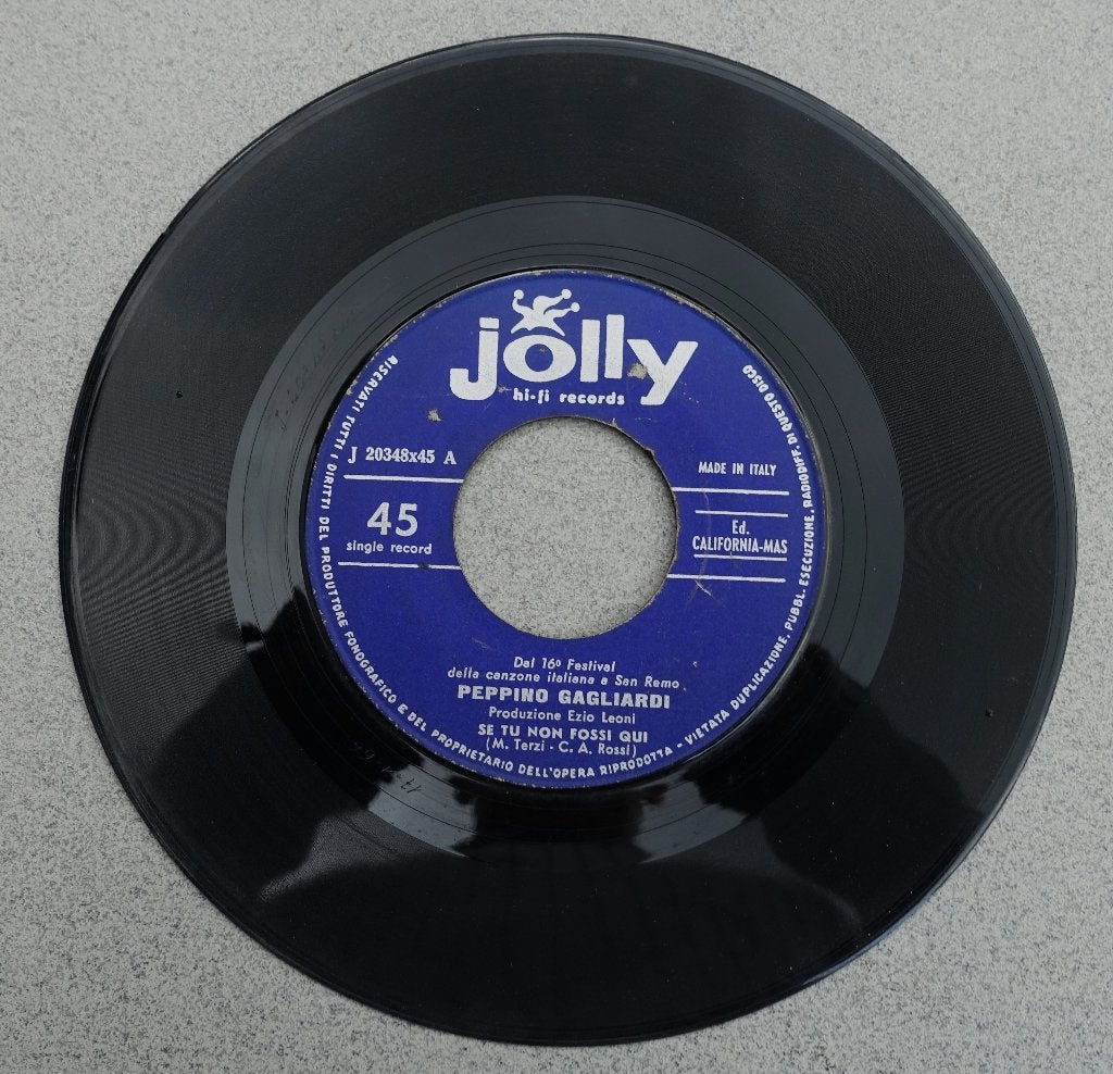 Peppino Gagliardi - Se Tu Non Fossi Qui (7'' vinyl ), Gebruikt, Wereldmuziek, 7 inch, Ophalen of Verzenden