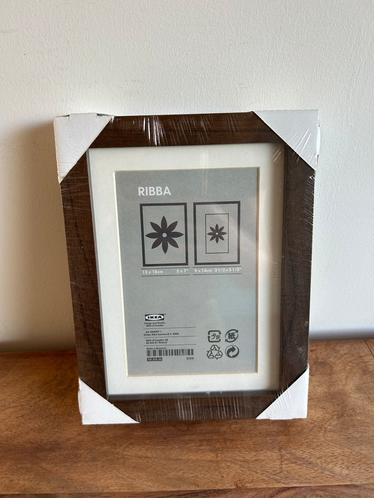 IKEA RIBBA fotolijst 13x18 cm, donkerbruin, nieuw, Ophalen of Verzenden, Nieuw, Hout, Minder dan 50 cm