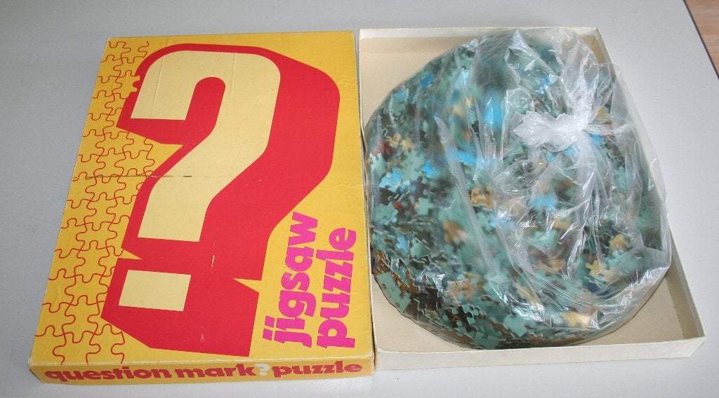 Puzzel Vraagteken Jaren 80, Ophalen of Verzenden, Gebruikt