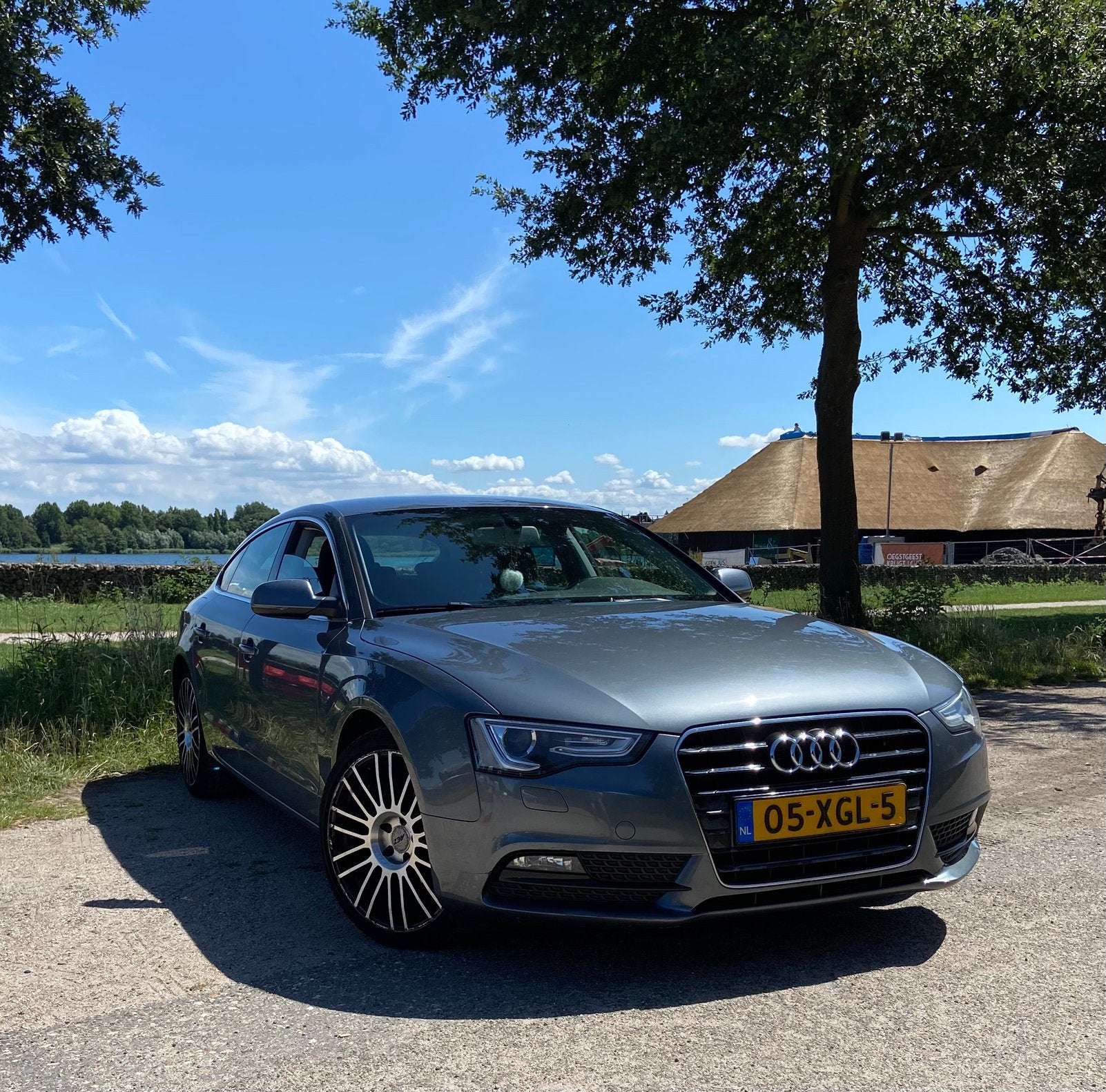 Audi A5 Sportback 1.8 TFSI, Auto's, Audi, 4 cilinders, Leder en Stof, Origineel Nederlands, Grijs