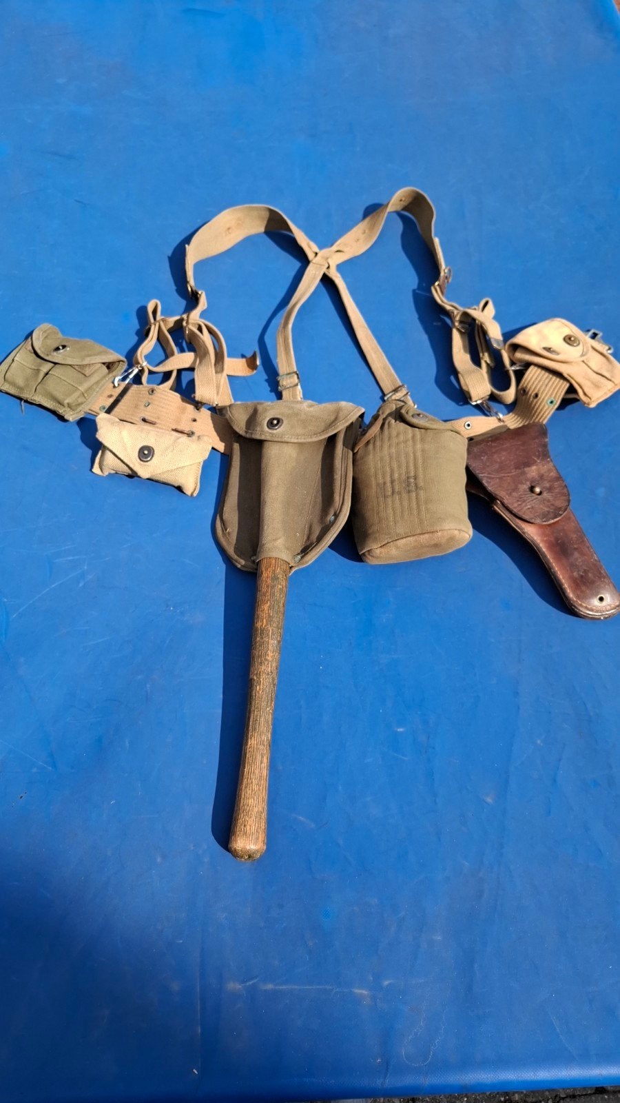 ww2 us army webbing., Ophalen of Verzenden, Amerika