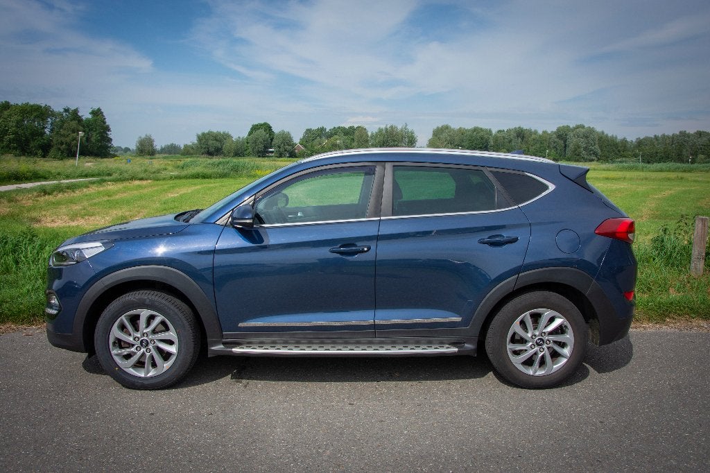 Hyundai Tucson 1.6 GDi 132pk 2017 Blauw 1ste eigenaar, Voorwielaandrijving, 4 cilinders, Navigatiesysteem, Blauw
