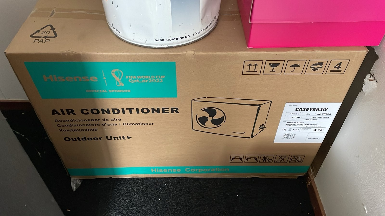 Hisense Airco CA35YR03W - Nieuw in doos, Ophalen, Nieuw, 3 snelheden of meer, Koelen en Ontvochtigen