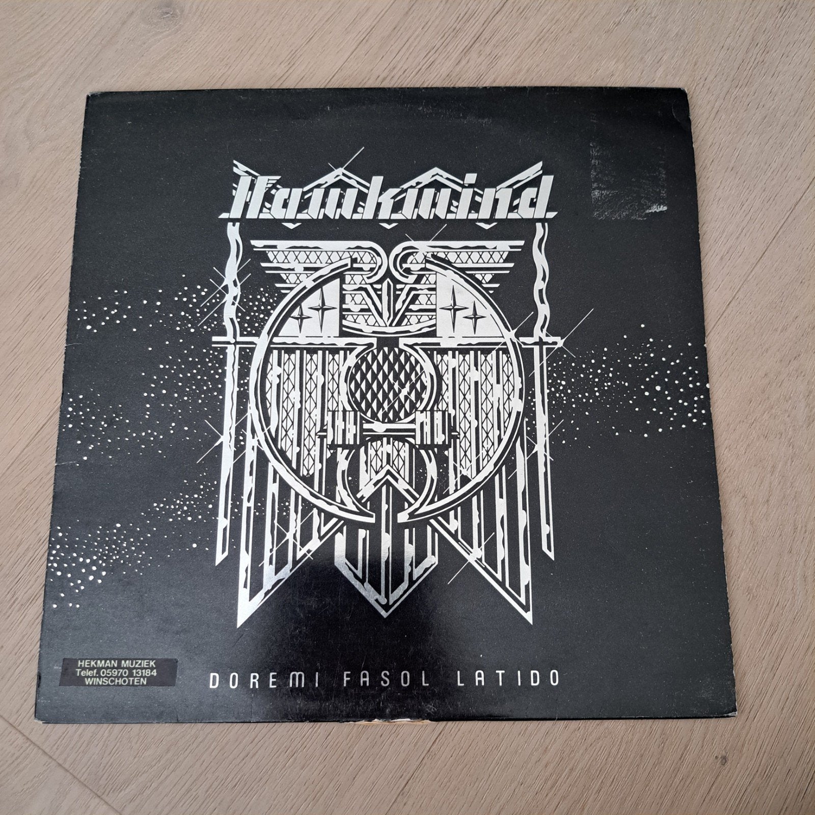 Hawkwind - Doremi Fasol Latido (1976 UK) LP + Poster, LP, Gebruikt, Hard Rock, Ophalen of Verzenden