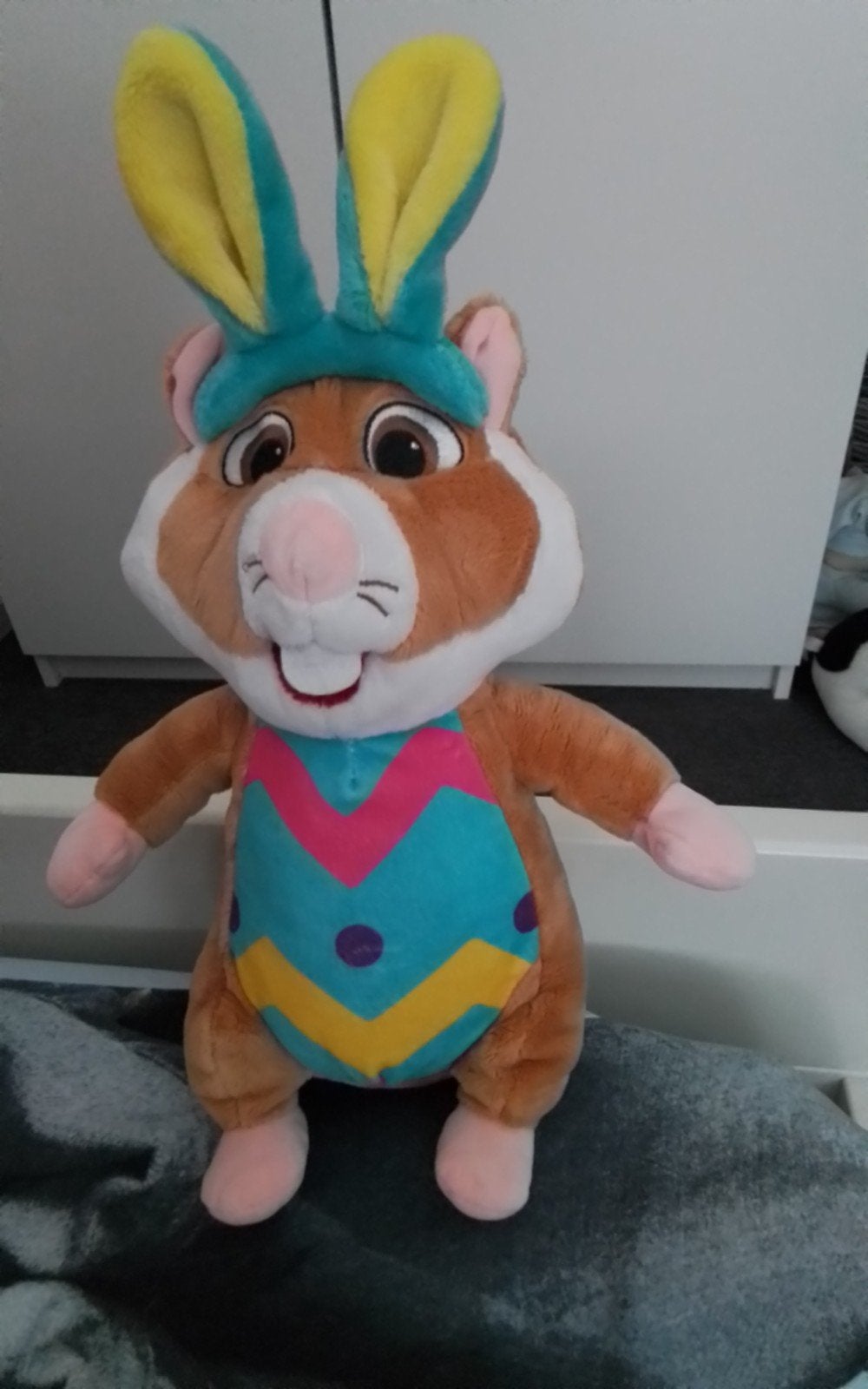 Leuke hamster paashaas knuffel in goede staat, Hamster, Ophalen of Verzenden, Zo goed als nieuw, Albert Heijn