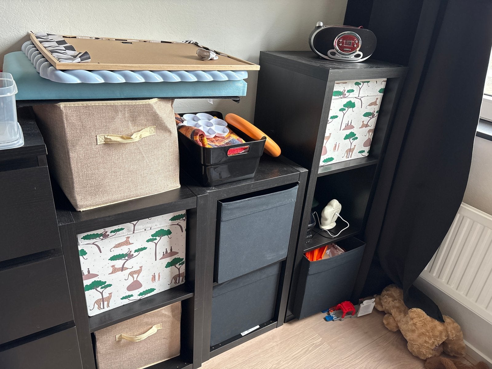 Kallax kasten 3 stuks, Ophalen, Gebruikt