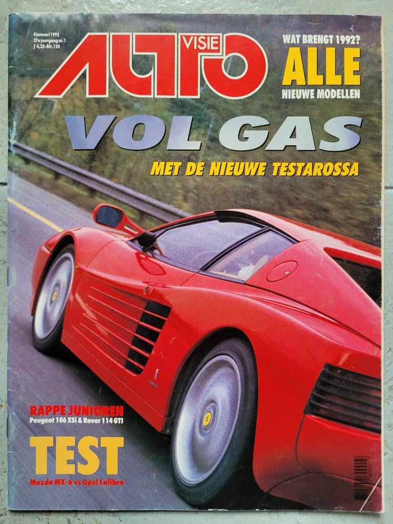 Autovisie nr 1 van 1992, Ophalen of Verzenden, Gelezen, Algemeen