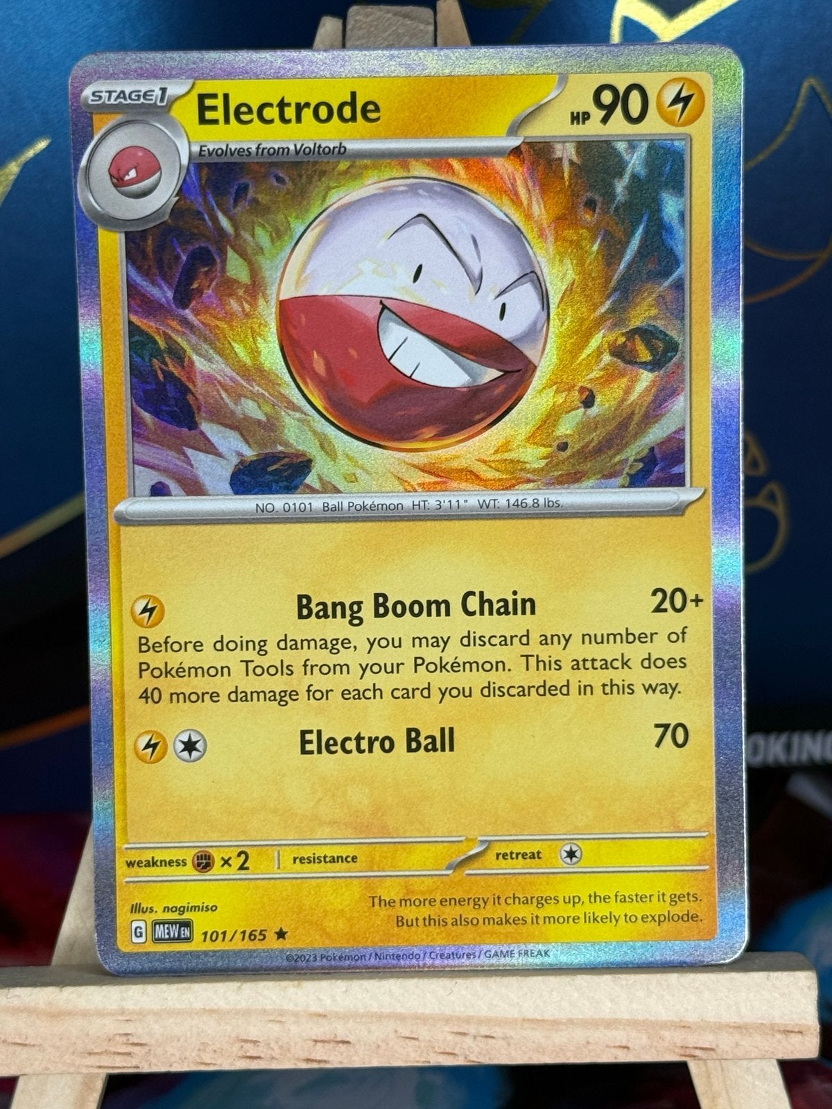 Electrode #101 | Pokemon Scarlet & Violet 151, Ophalen of Verzenden, Zo goed als nieuw, Losse kaart, Foil