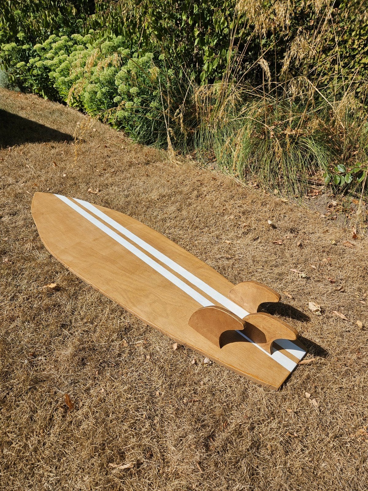 Zelfgemaakte houten surfplank - 180x53cm, Ophalen