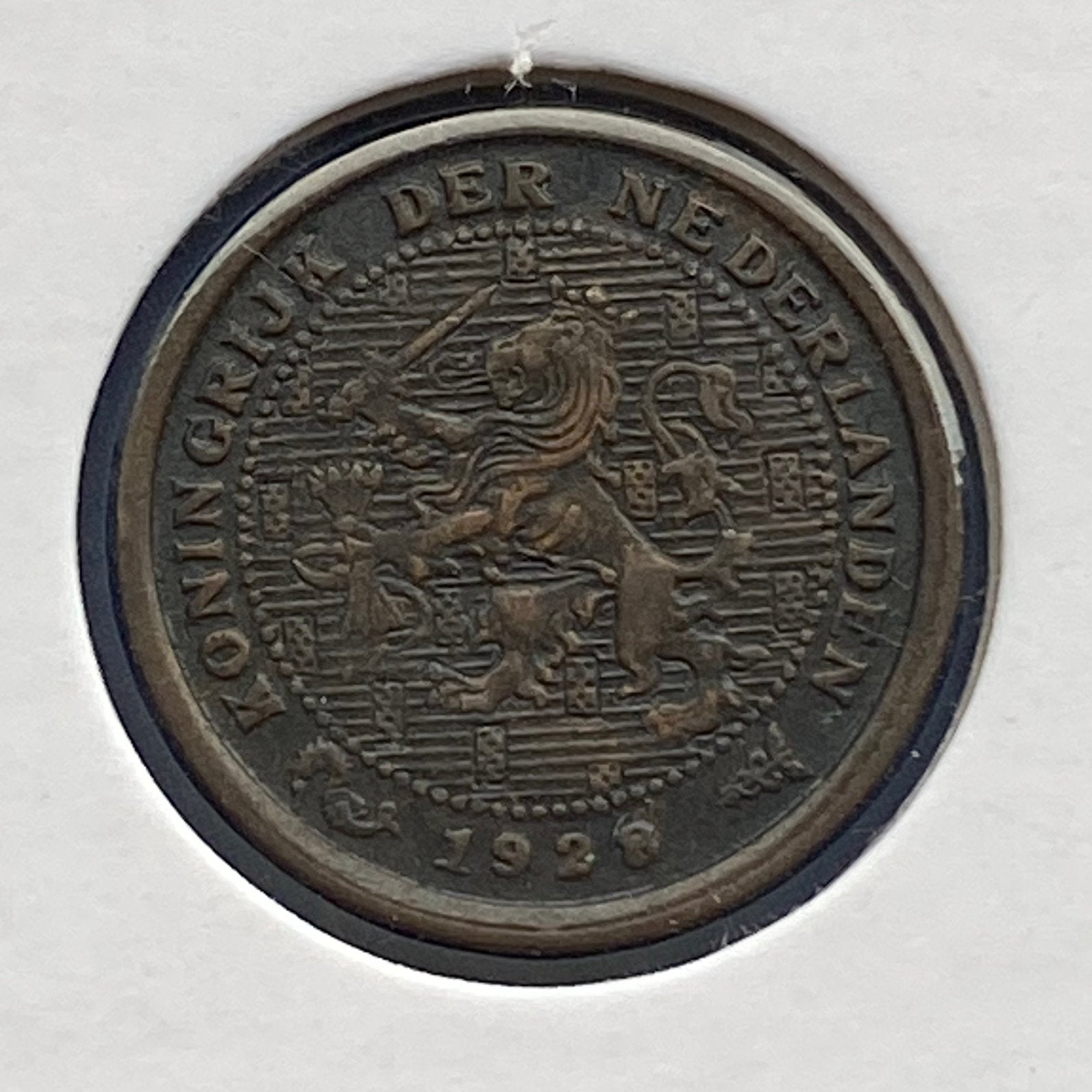Halve Cent uit 1928 van Wilhelmina, Verzenden, Koningin Wilhelmina, Overige waardes, Losse munt