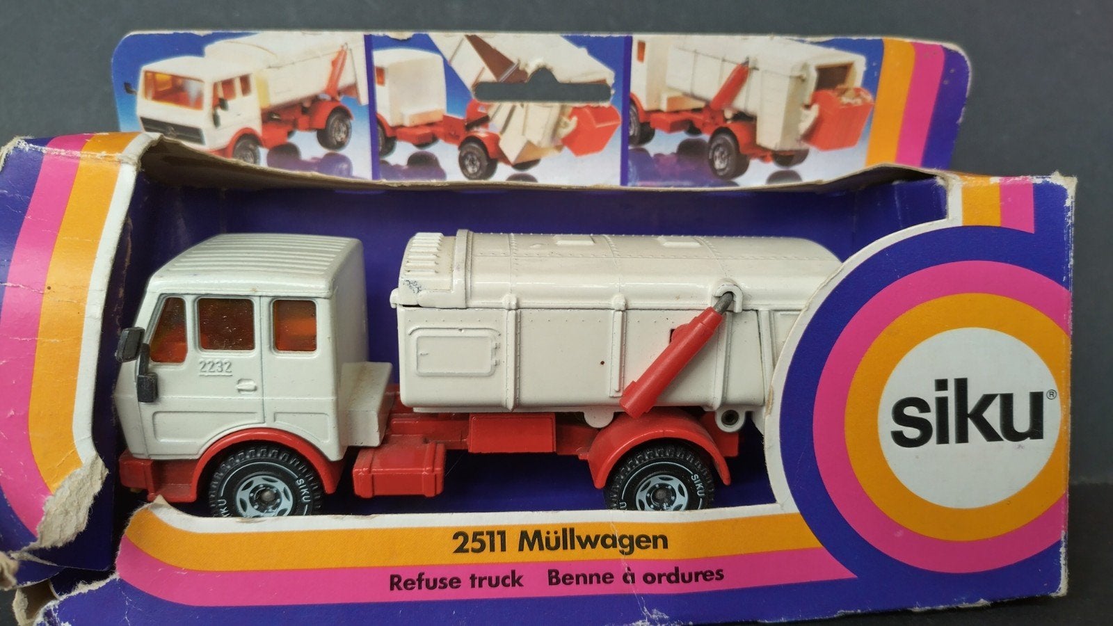 Mercedes Benz NG Mullwagen 1:55 Siku 2511 Pol, Gebruikt, SIKU, Verzenden, Bus of Vrachtwagen