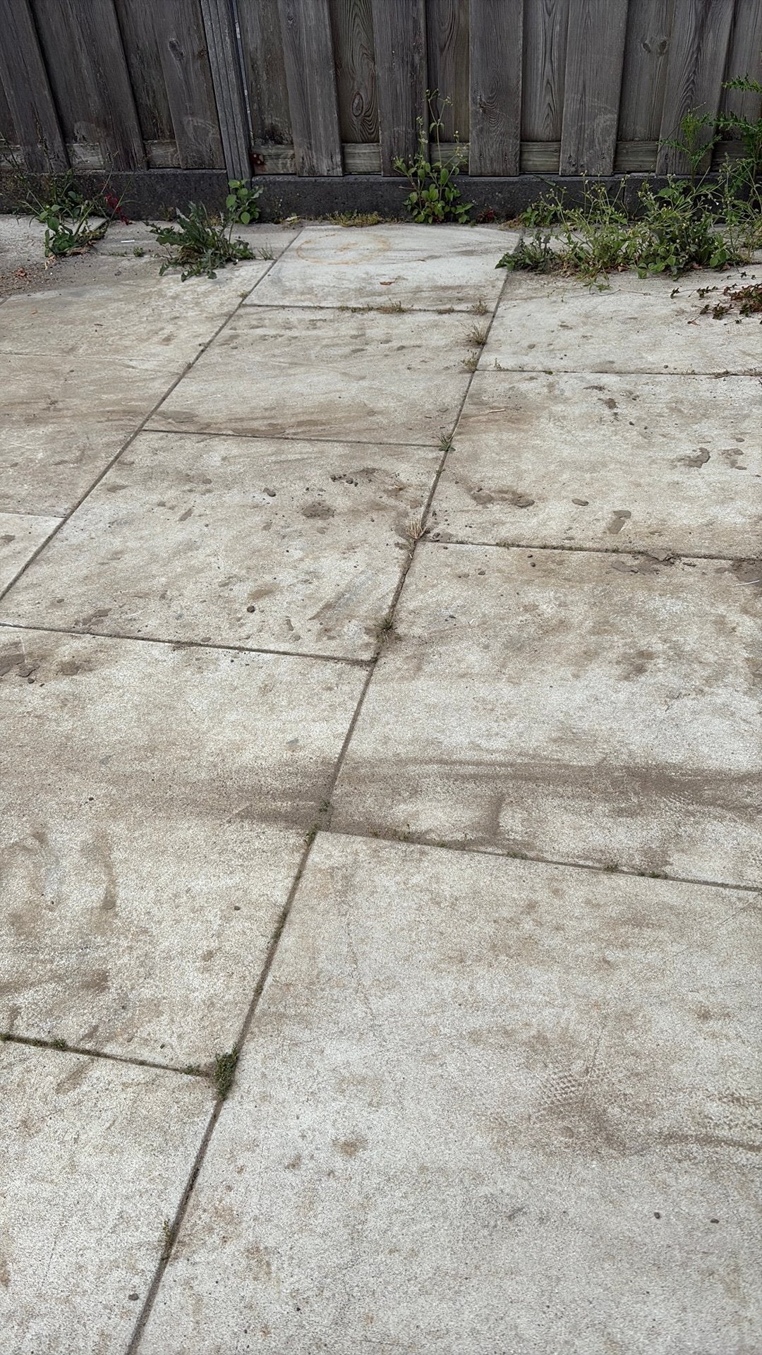 Witte tuin tegels, Tuin en Terras, Tegels en Klinkers, Ophalen, Gebruikt, Beton, Terrastegels
