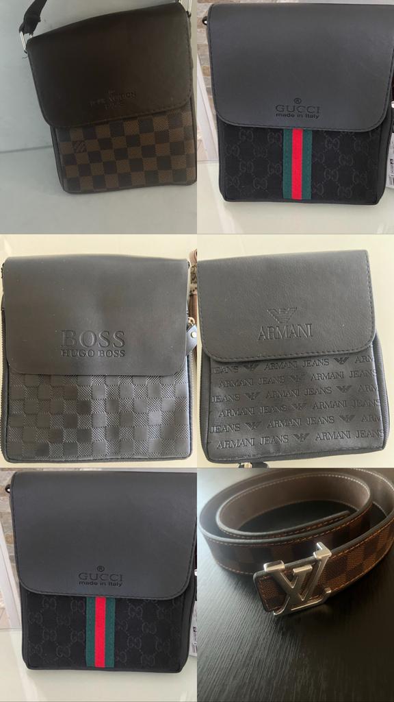 Diverse schoudertassen en riem - Heren, Sieraden, Tassen en Uiterlijk, Ophalen of Verzenden, Gebruikt, Zwart, Overige merken