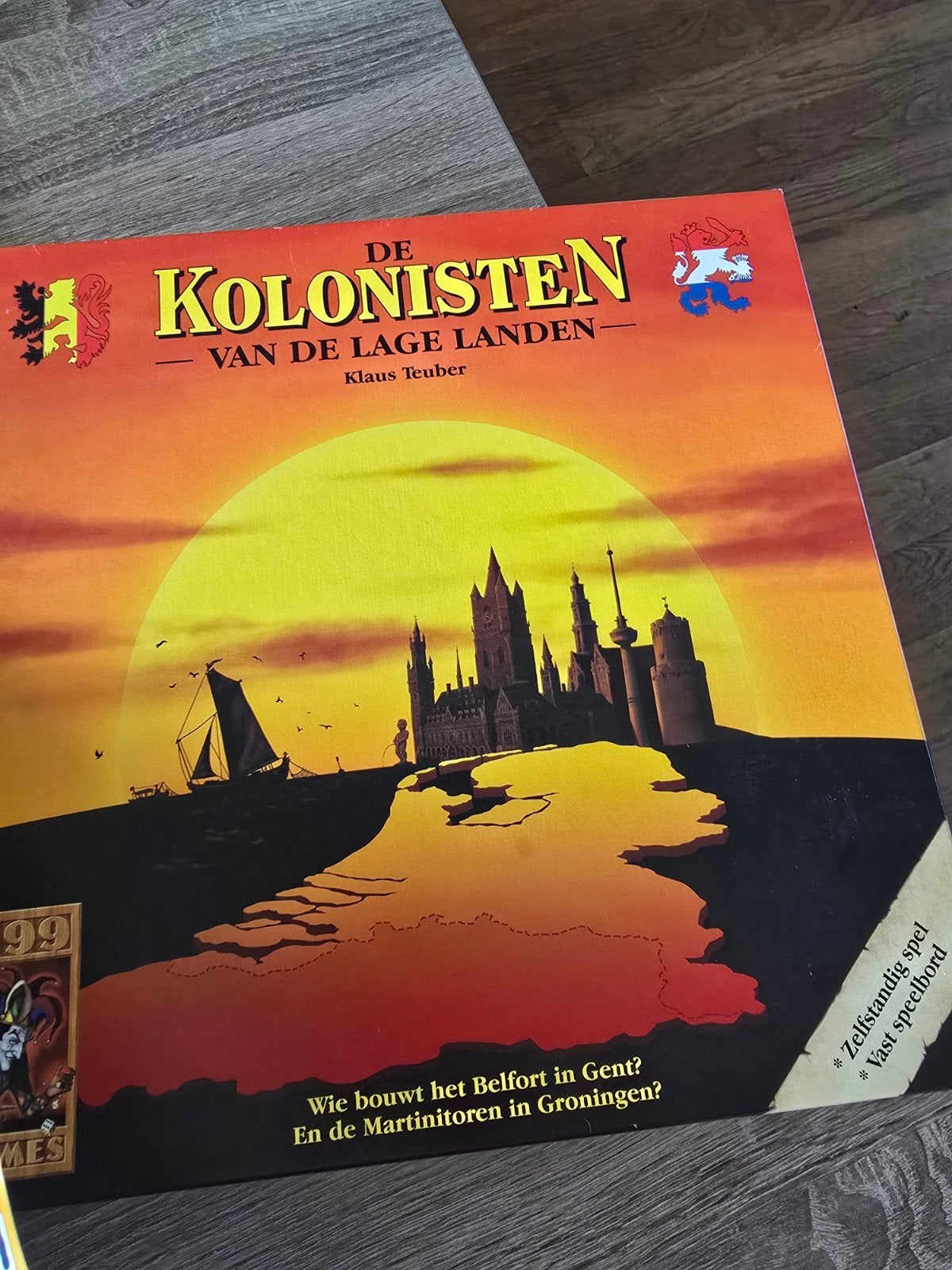 De Kolonisten van de Lage Landen - Mist 2 blauwe straten, Drie of vier spelers, Ophalen of Verzenden, Zo goed als nieuw, 999 Games