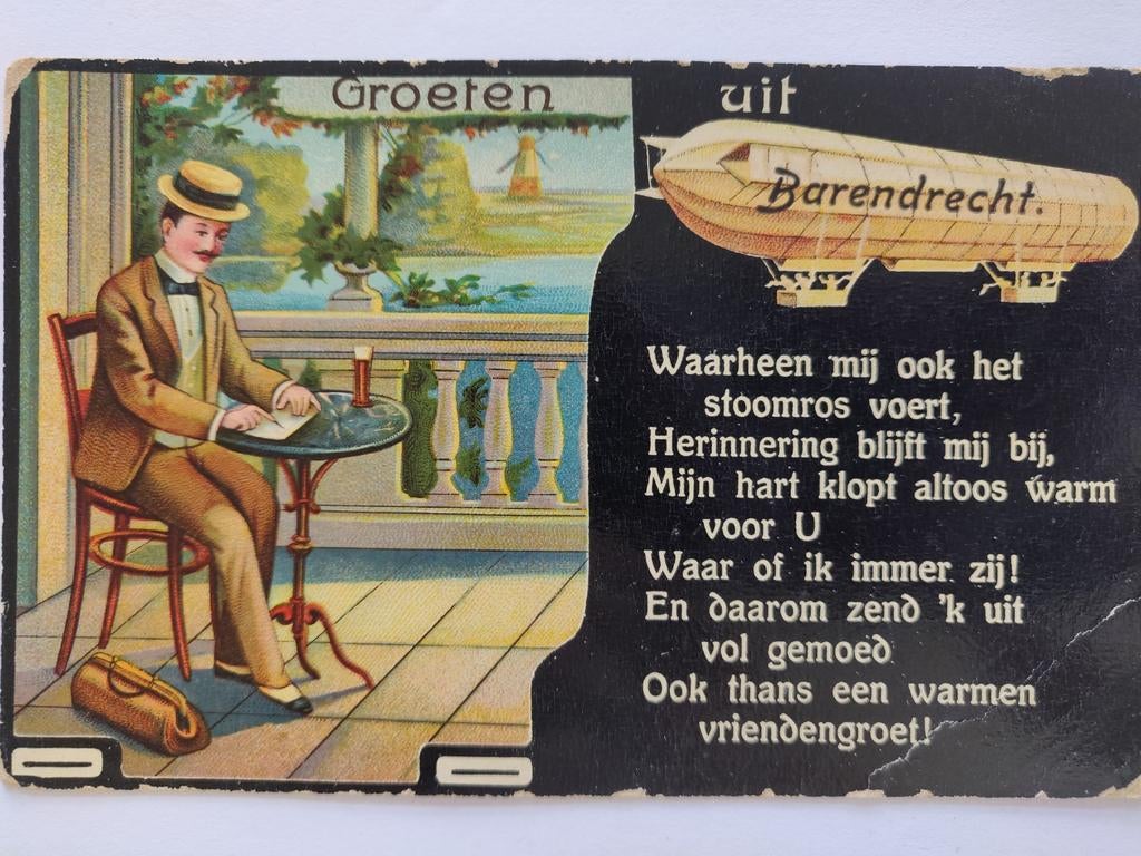 U678 Barendrecht Zeppelin 1913, Ophalen of Verzenden, 1920 tot 1940, Noord-Holland