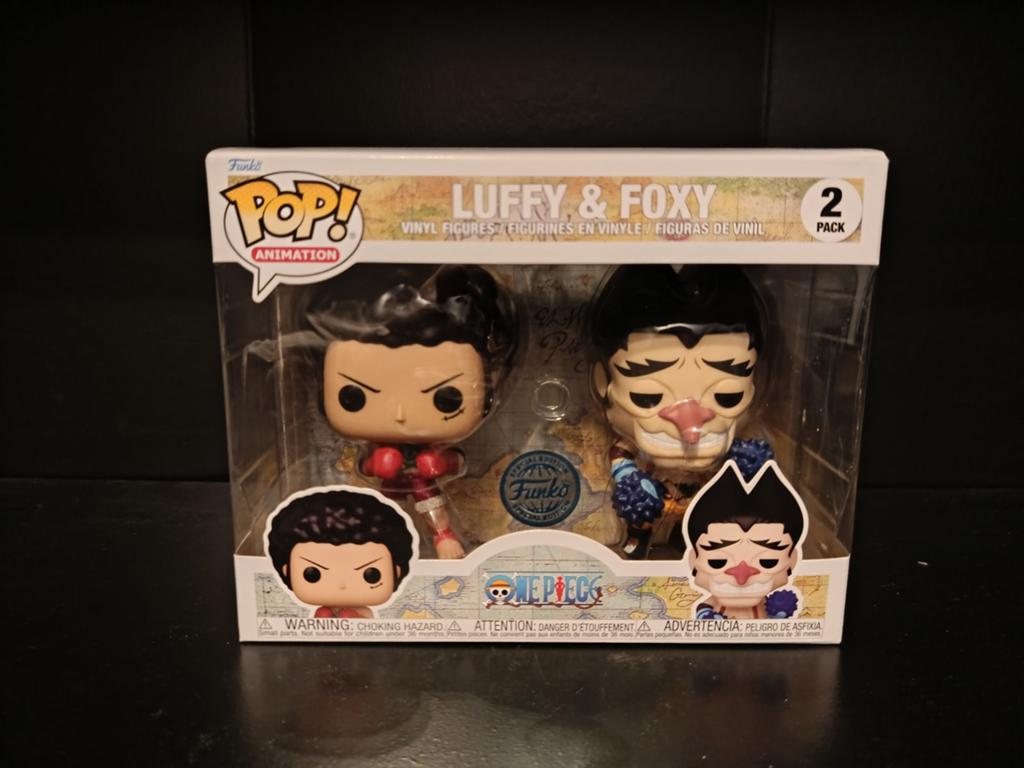 Luffy & Foxy Funko Pop Exclusive One Piece, Ophalen of Verzenden, Zo goed als nieuw